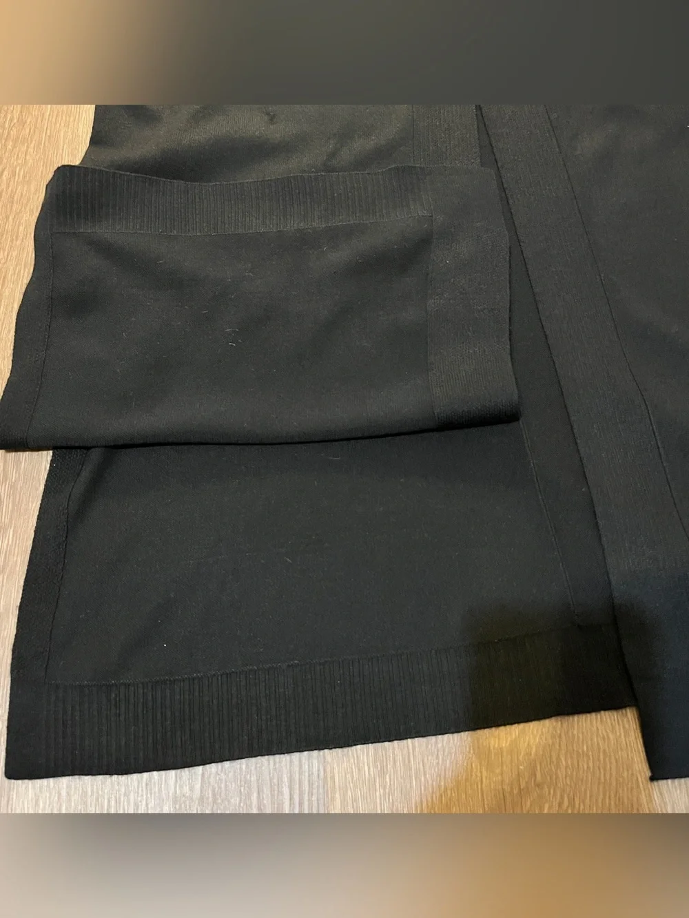 89th + Madison Black Open-Front Longline Duster Cardigan (S)
